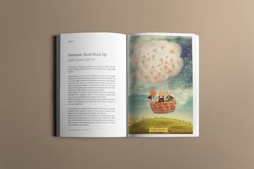 Soft Cover Book Mockup