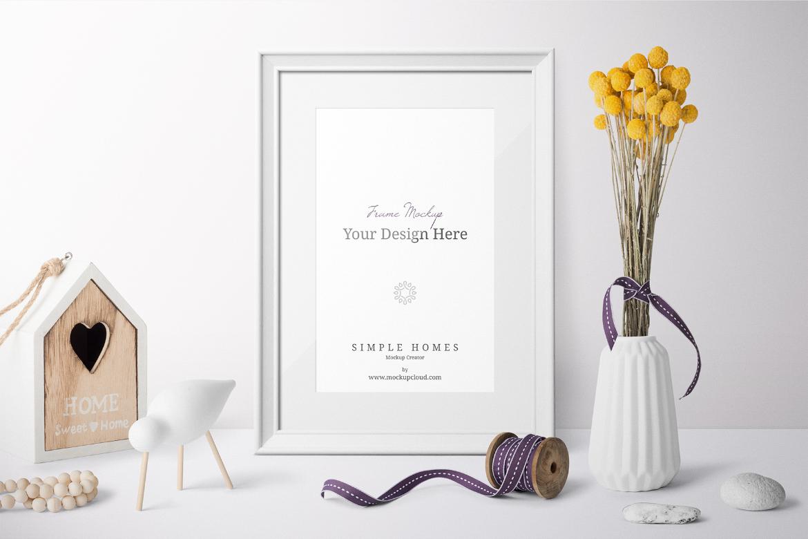 Simple Homes Mockup Free Scenes