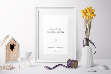 Simple Homes Mockup Free Scenes