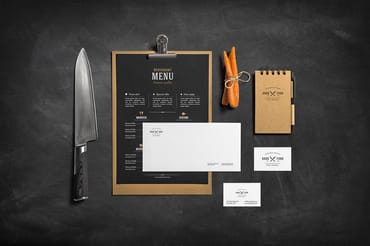 Restaurant & Bar Free Branding Mockup