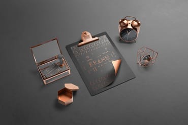 Isometric Branding Mockup Free Scene