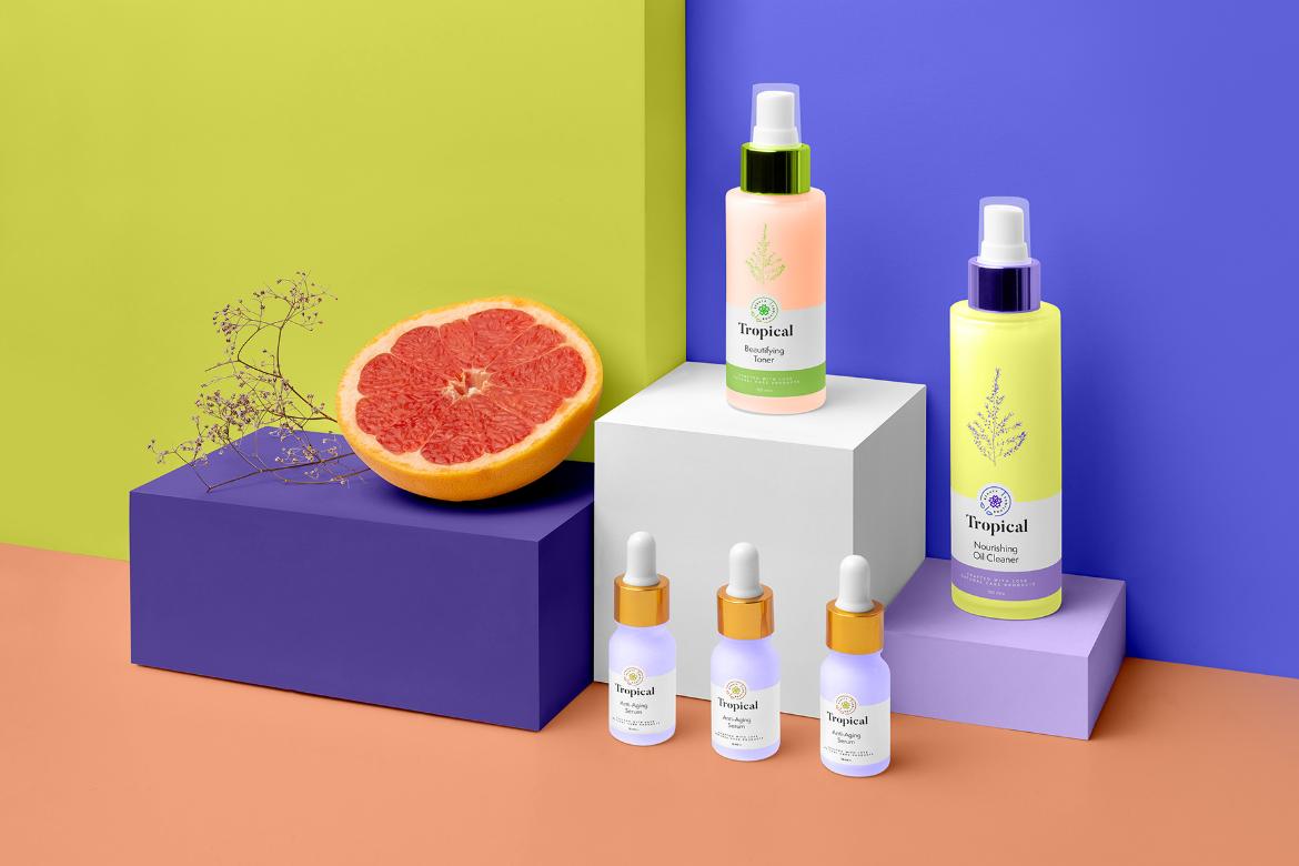 Tropical – Cosmetics Branding Mockups