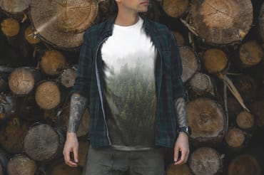 Free Outdoor T-Shirt Mockup