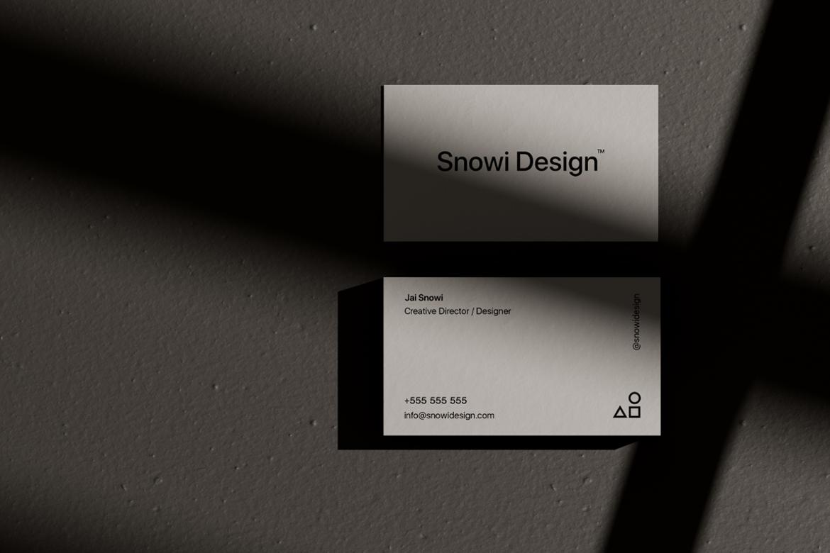 Shadow Business Card Mockup Pack
