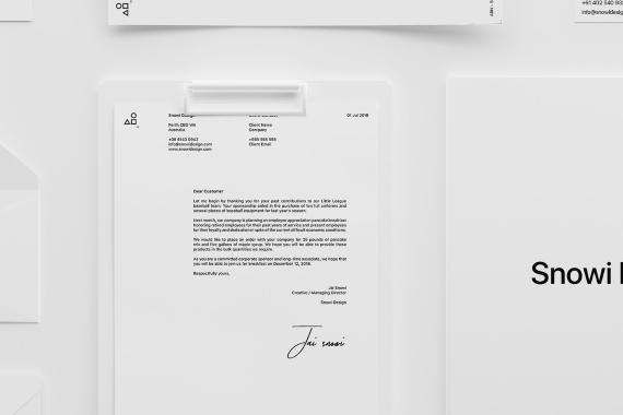 Minimal White Brand Mockup Pack
