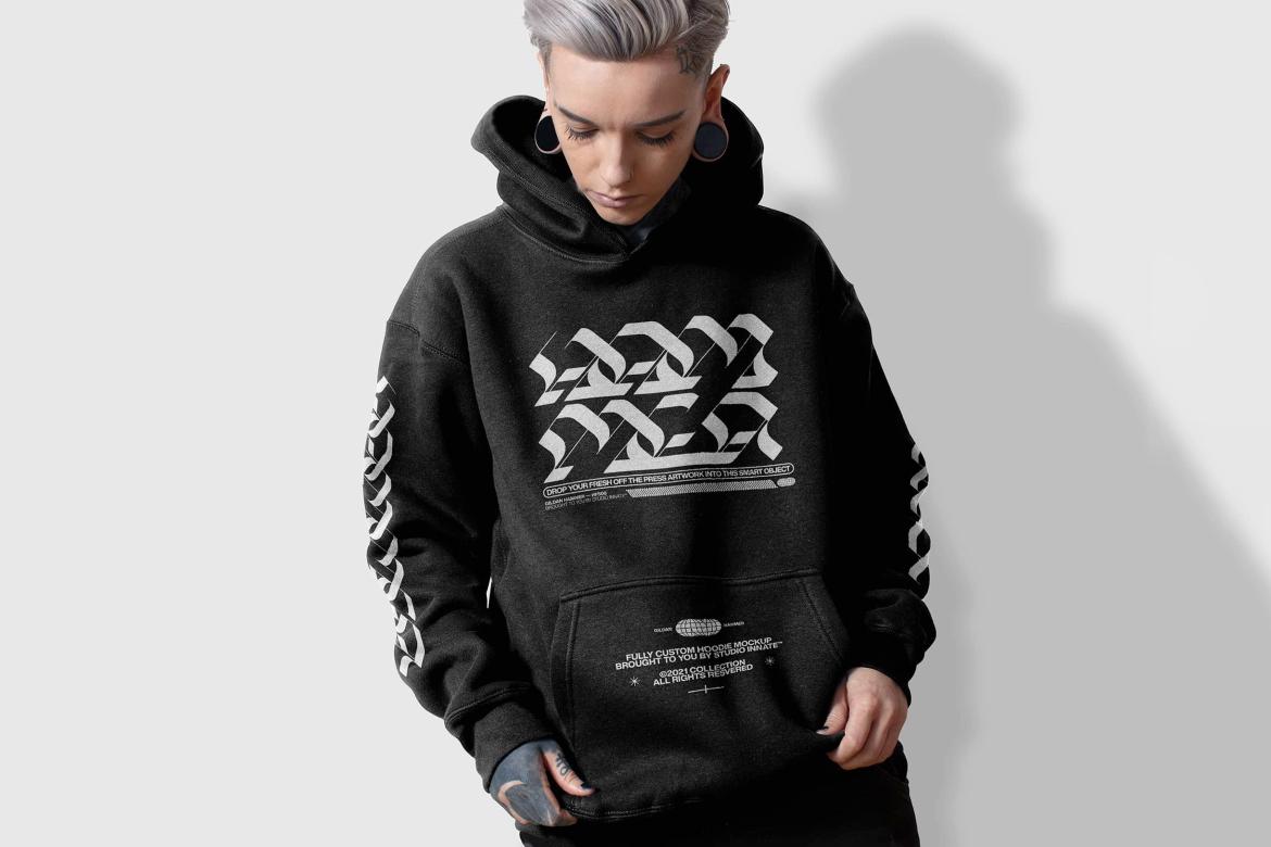 Gildan Hammer Hoodie Mockup – Front Modelled