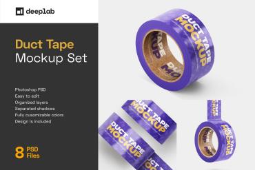 Duct Tape Mockup Set