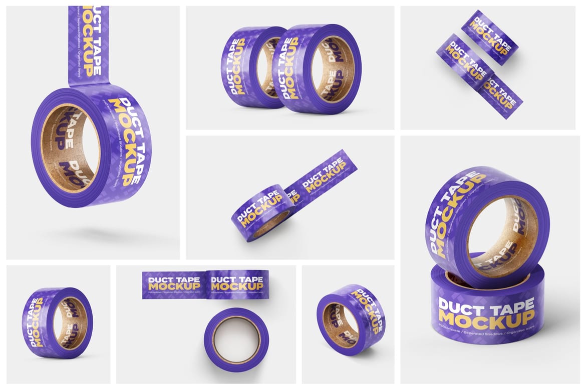 Duct Tape Mockup Set
