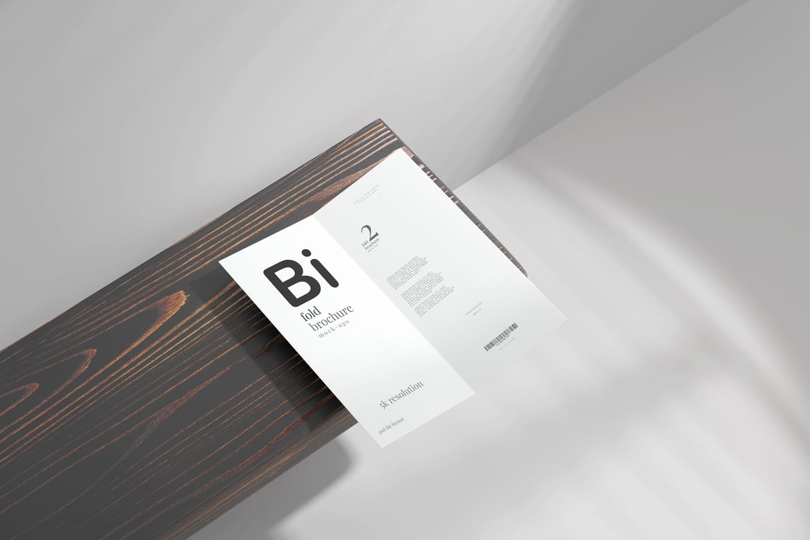 Bi Fold DL Brochure Mockups