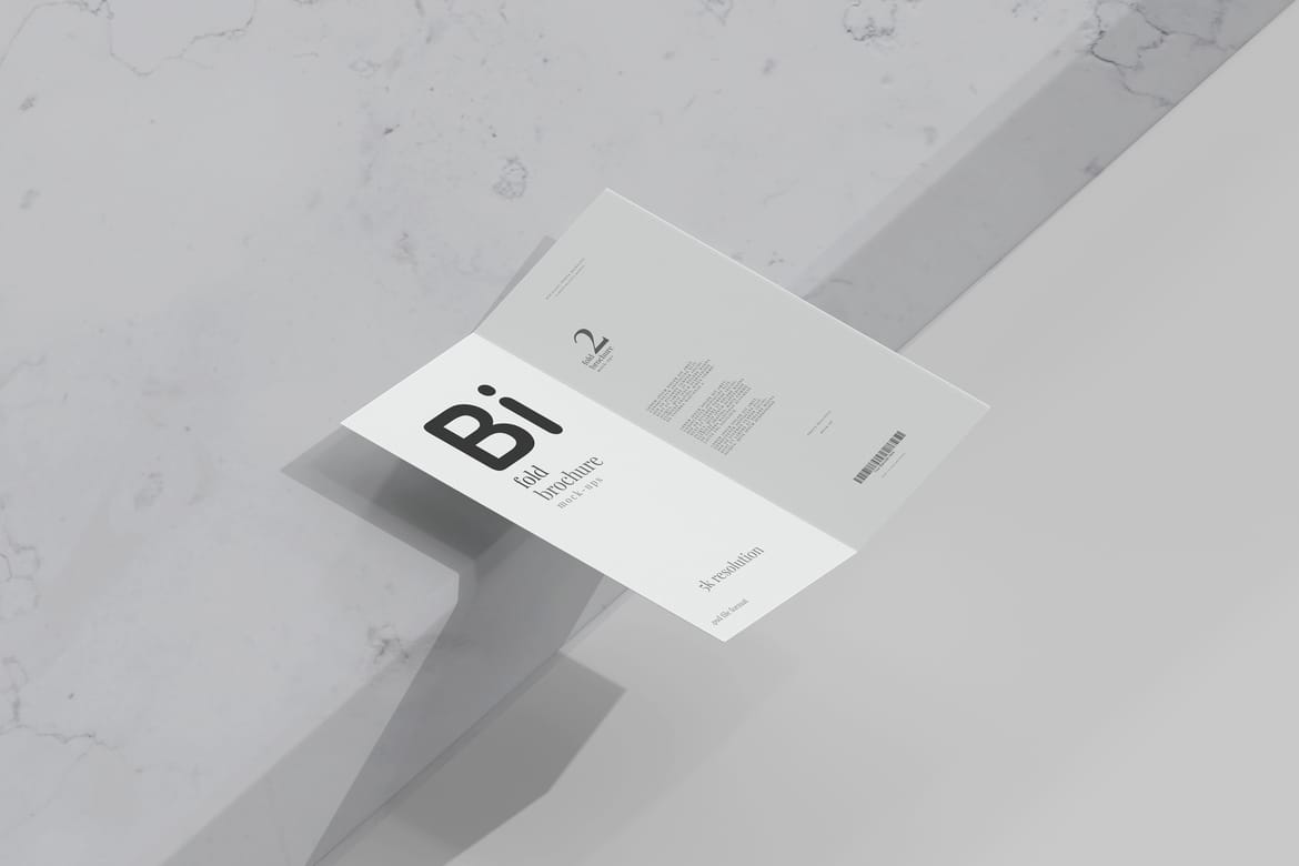 Bi Fold DL Brochure Mockups