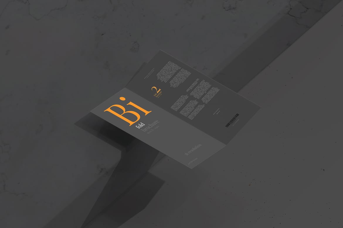 Bi Fold DL Brochure Mockups