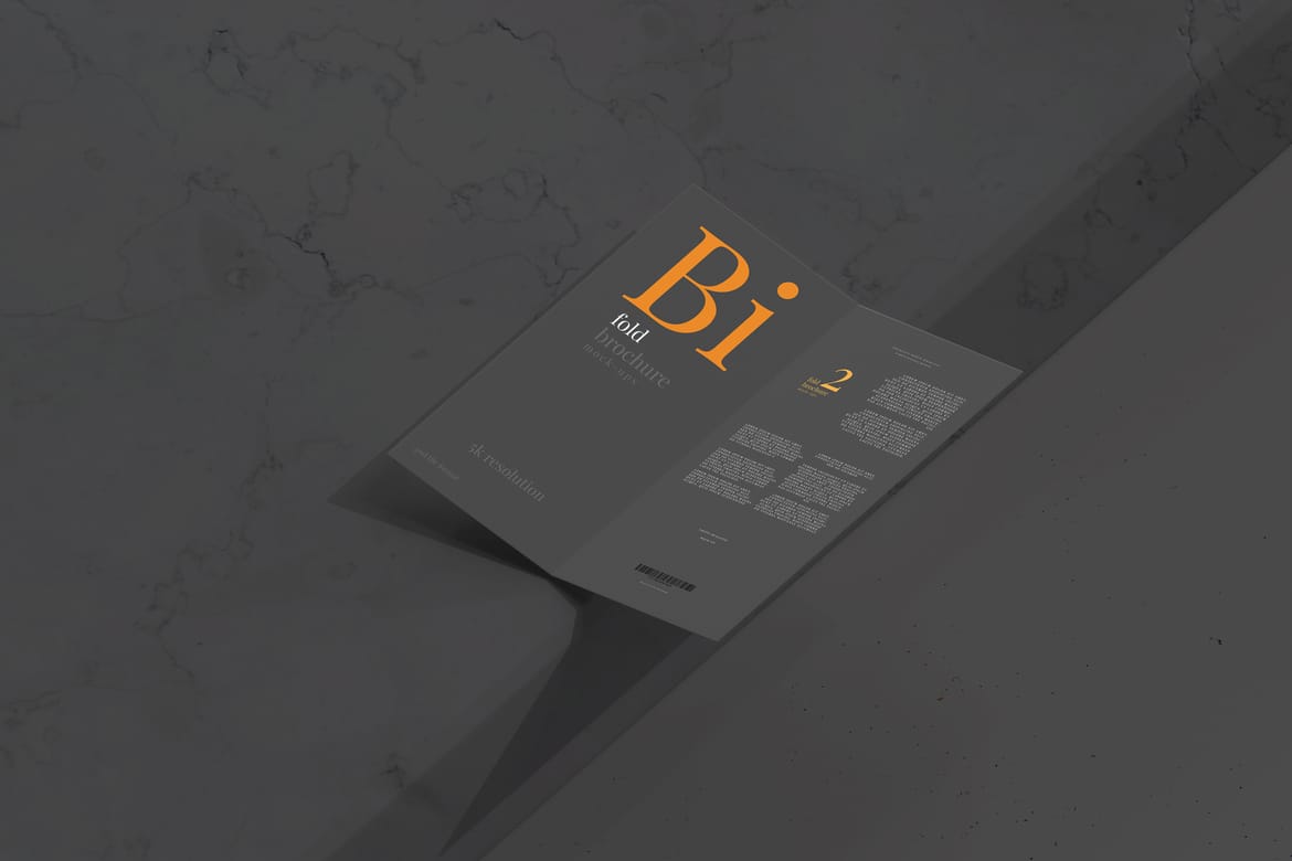 Bi Fold DL Brochure Mockups