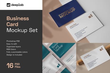 Business Card Mockup Set