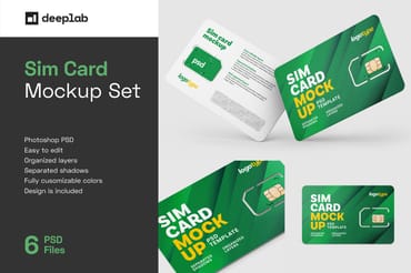 Sim Card Mockup Set