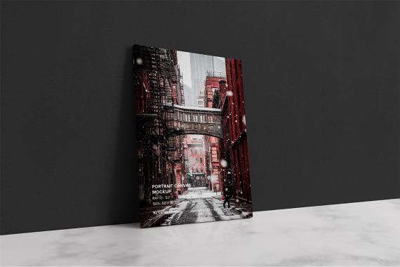 Portrait Canvas Ratio 5x7 Mockup 03