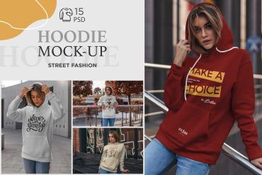 Hoodie Mock-Up Street Fashion
