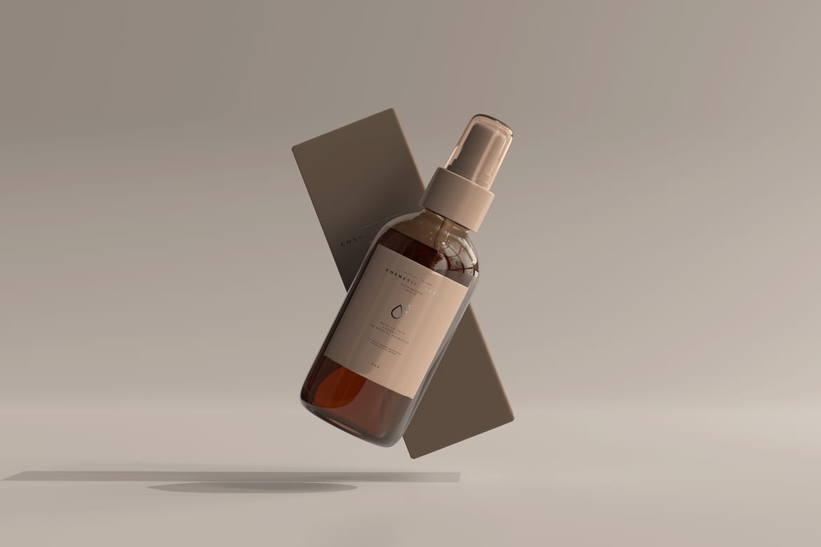  Cosmetic Spray Bottle Mockup