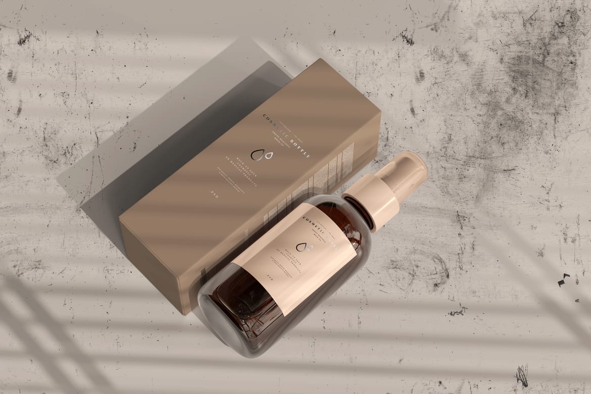  Cosmetic Spray Bottle Mockup