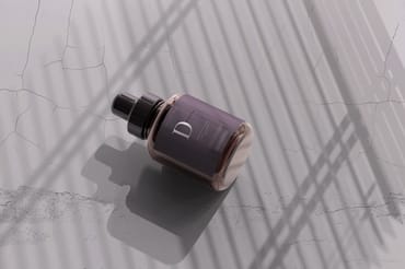 Amber Glass Dropper Bottle Mockup