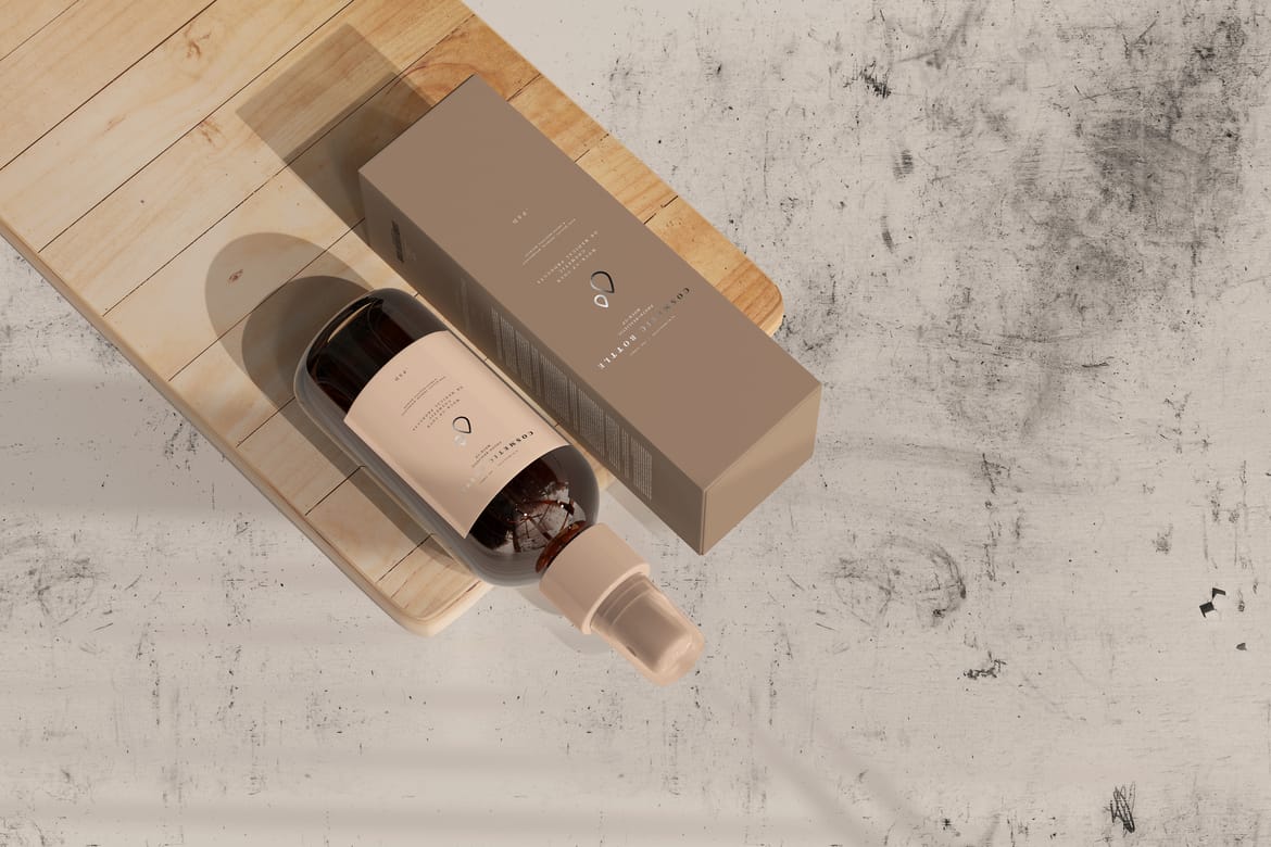  Cosmetic Spray Bottle Mockup