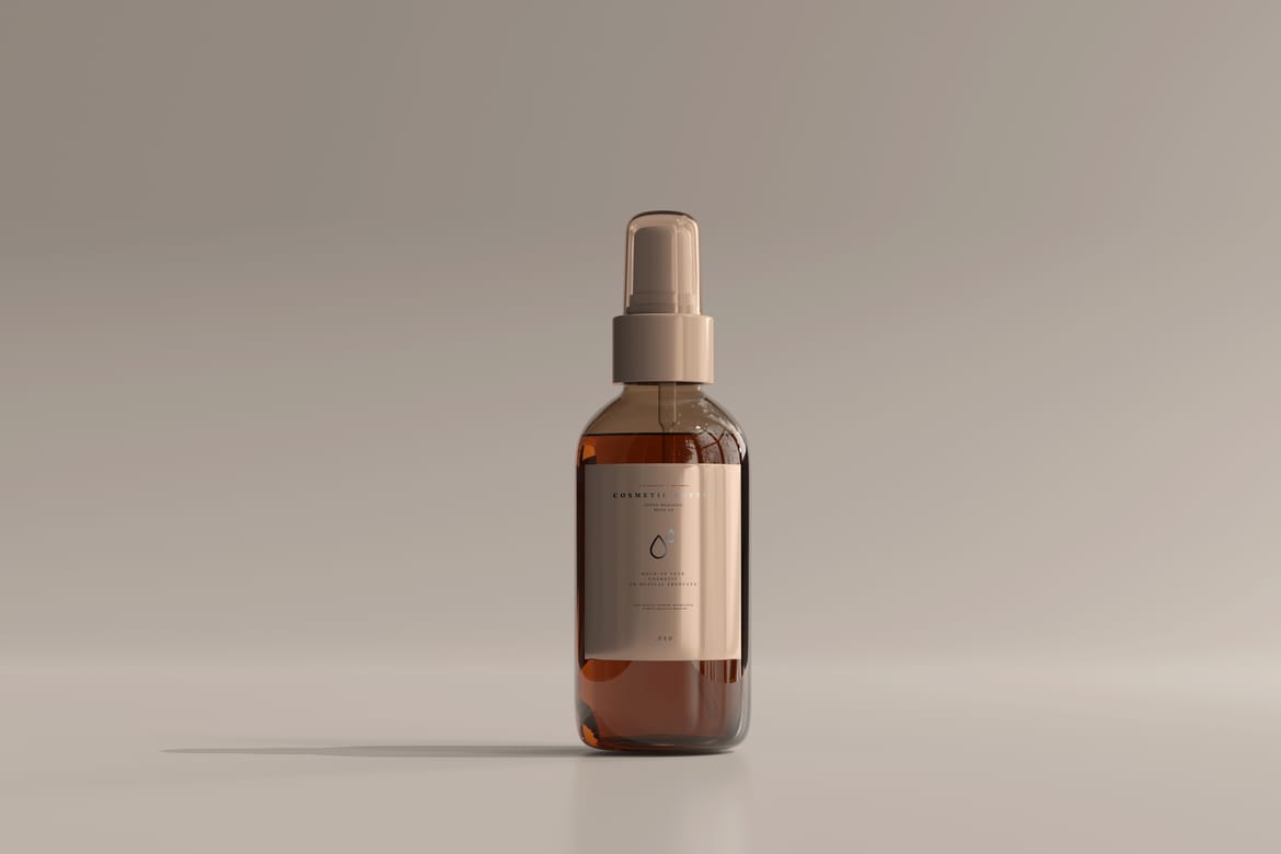  Cosmetic Spray Bottle Mockup