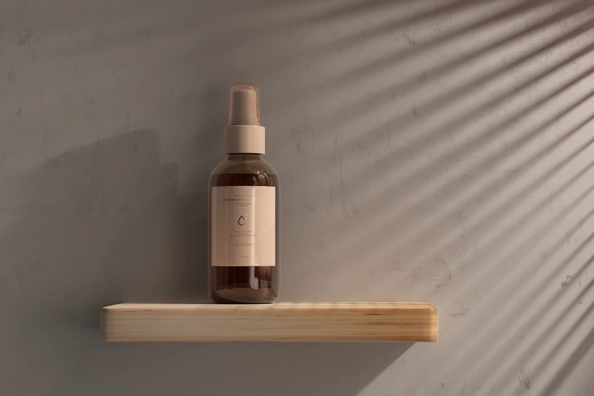  Cosmetic Spray Bottle Mockup