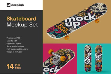 Skateboard Mockup Set