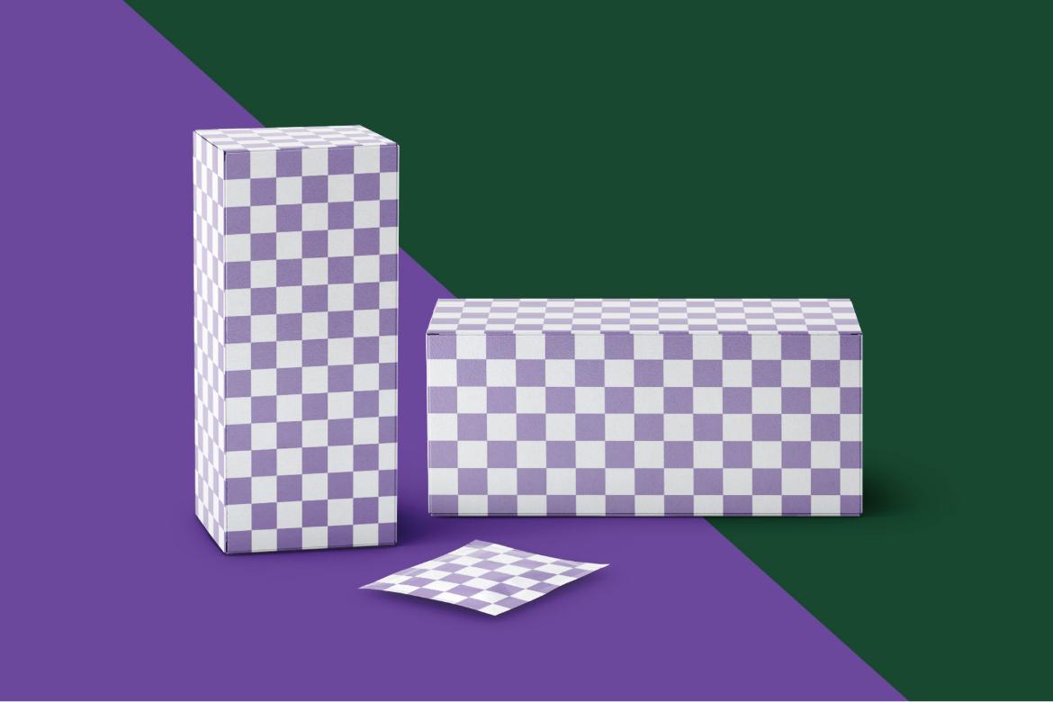 Tea Box and Tea Bag Mockup Set