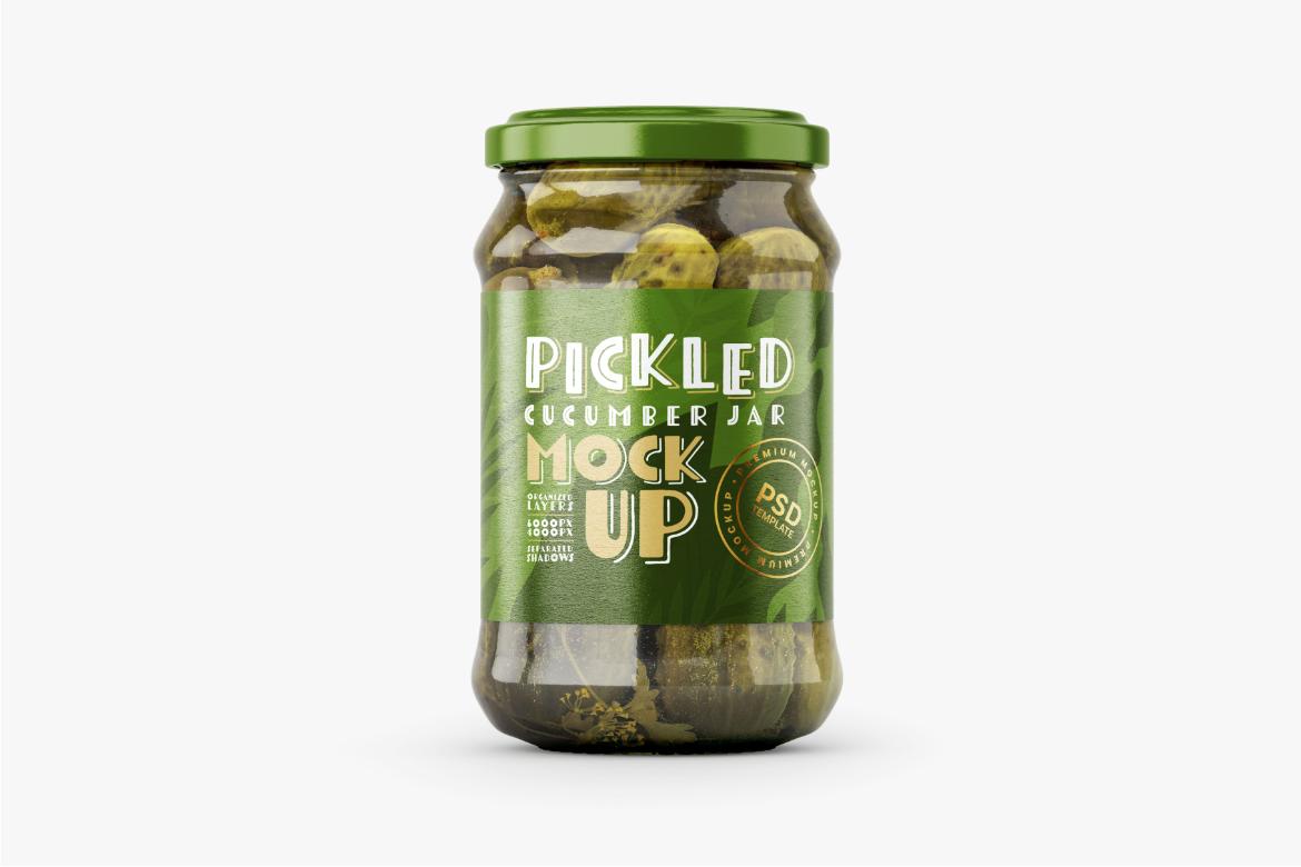 Pickled Cucumber Jar Mockup Set