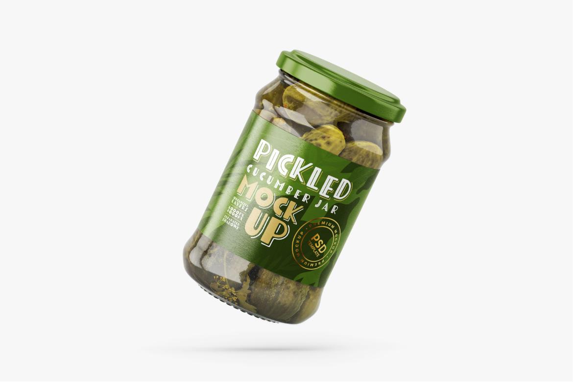 Pickled Cucumber Jar Mockup Set