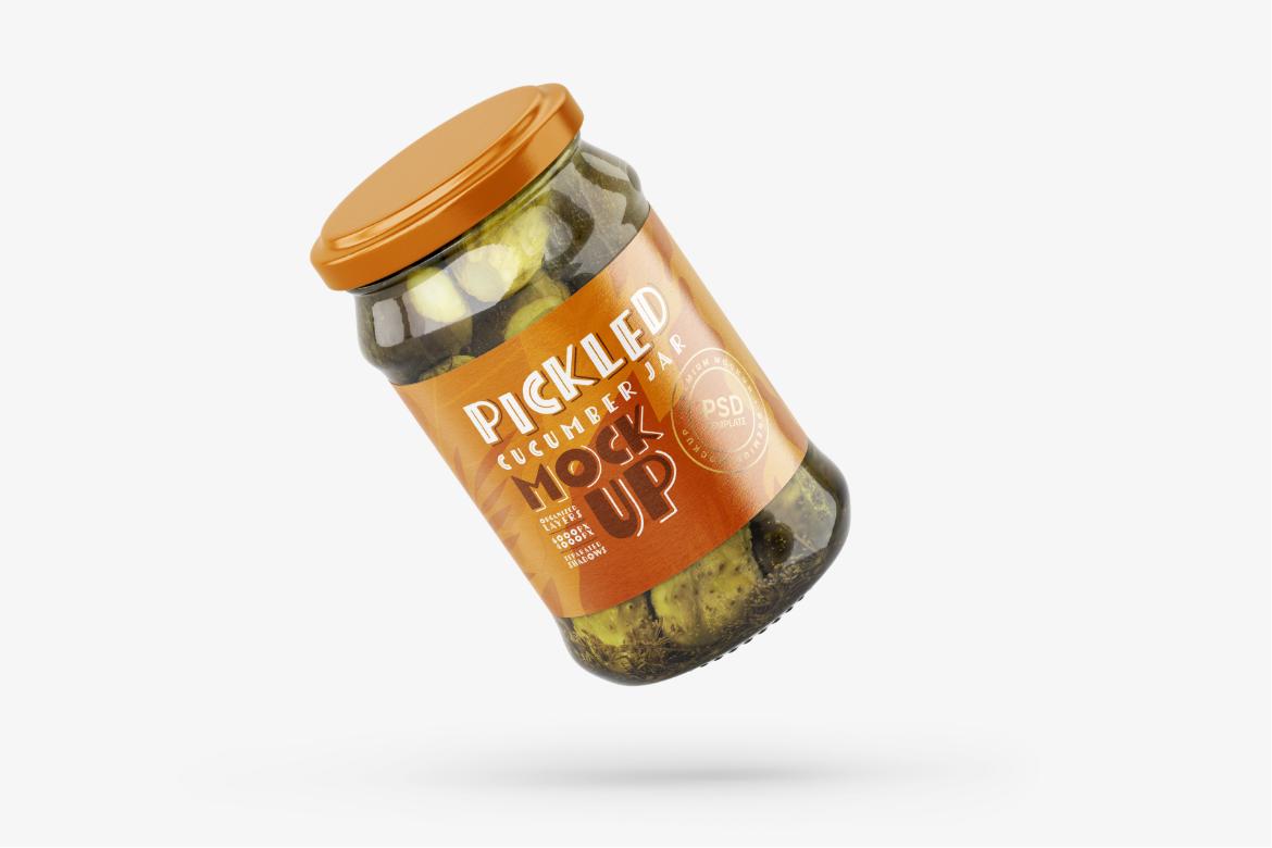 Pickled Cucumber Jar Mockup Set