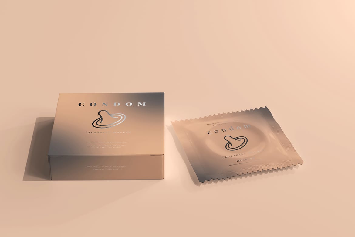 Condom Packaging Mock-ups
