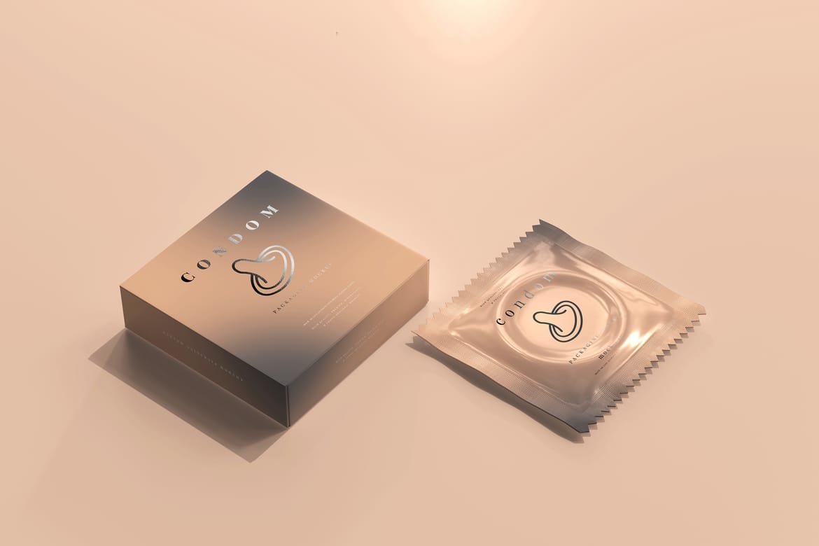 Condom Packaging Mock-ups
