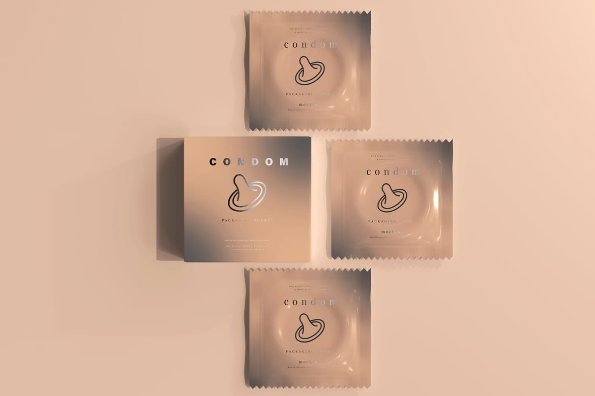 Condom Packaging Mock-ups