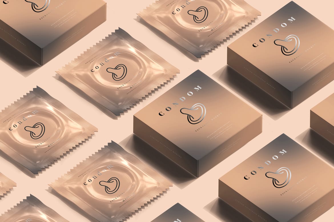 Condom Packaging Mock-ups