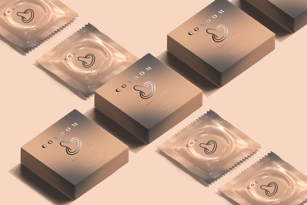 Condom Packaging Mock-ups