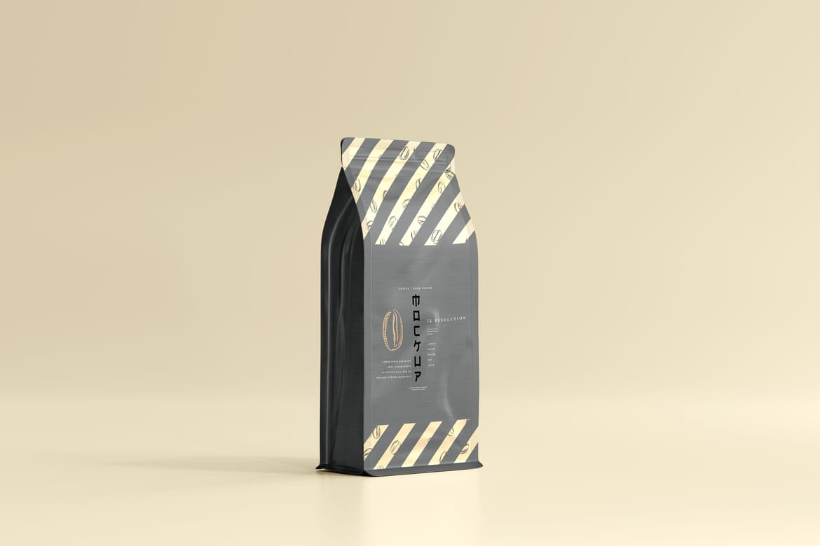 Coffee packaging mockup