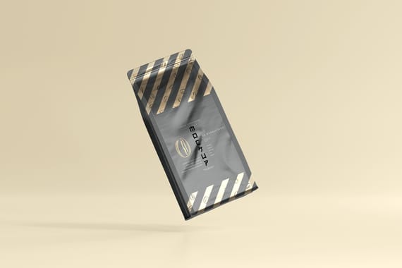 Coffee packaging mockup