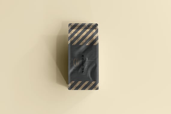 Coffee packaging mockup