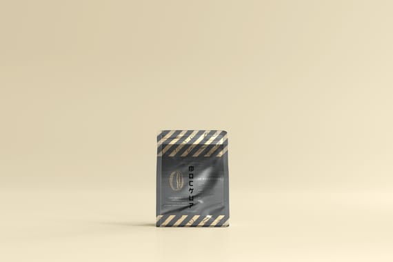 Coffee packaging mockup