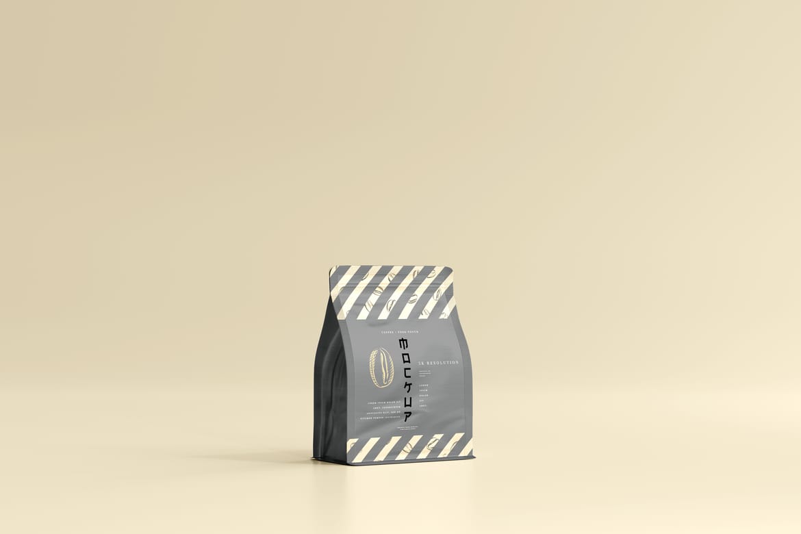 Coffee packaging mockup