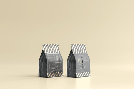 Coffee packaging mockup