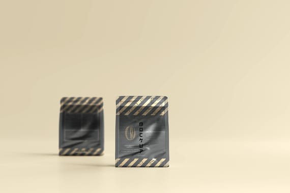 Coffee packaging mockup
