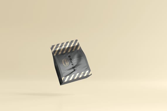 Coffee packaging mockup
