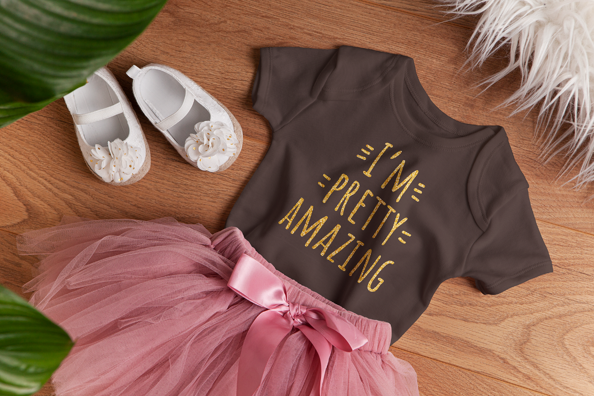 Baby Girl Bodysuit Mock-up