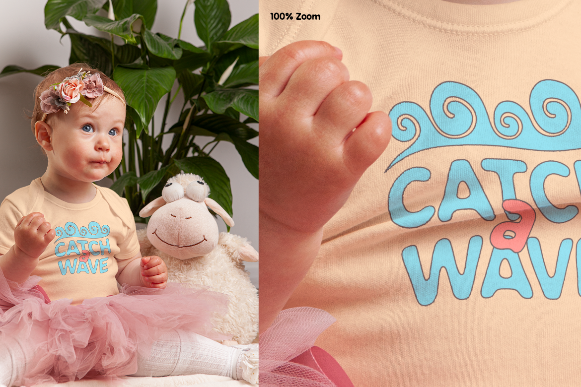 Baby Girl Bodysuit Mock-up