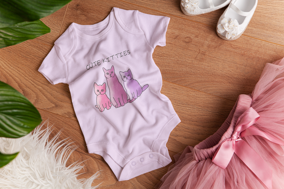 Baby Girl Bodysuit Mock-up