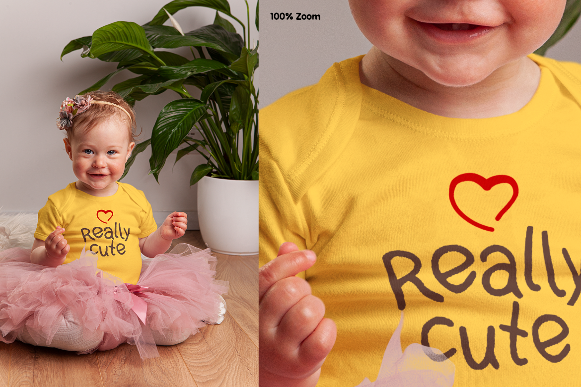 Baby Girl Bodysuit Mock-up