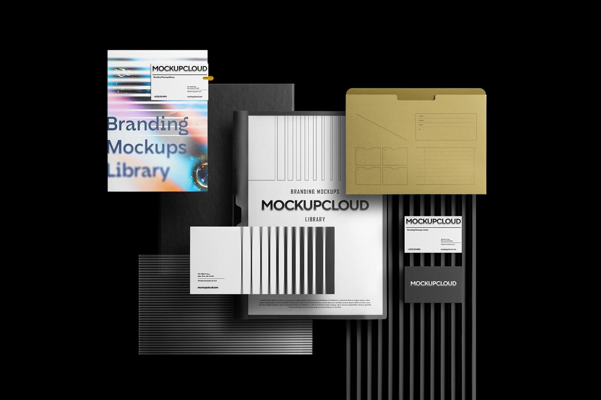 Branding Mockups Library Ready Made Scene