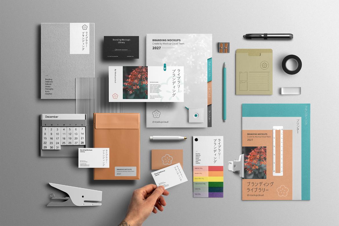 Branding Mockups Library Ready Made Scene